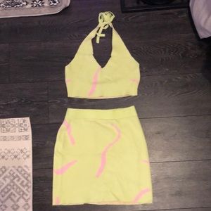 White fox boutique matching set